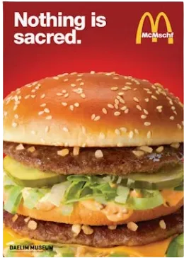 MSCHF Nothing Is Sacred Poster Burger